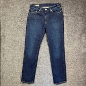 Levi's Premium 514 Jeans Mens 30x32 Straight Fit Dark Wash Indigo‎ Blue